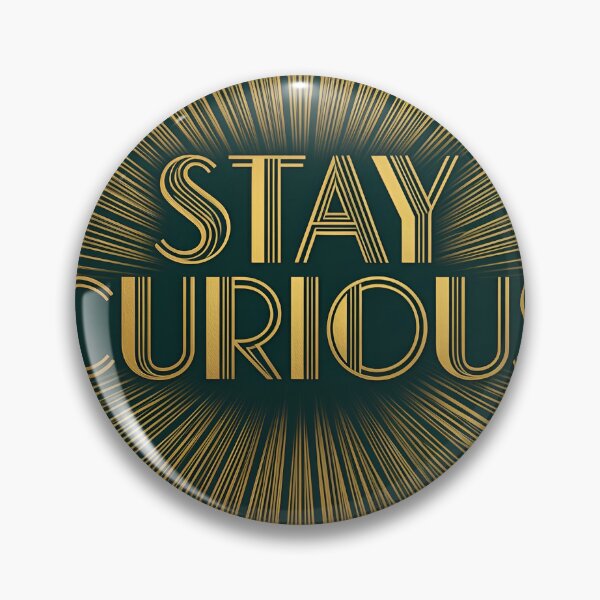 Item preview, Art Deco Wall Art Print STAY CURIOUS designed and sold by OdinLabs.