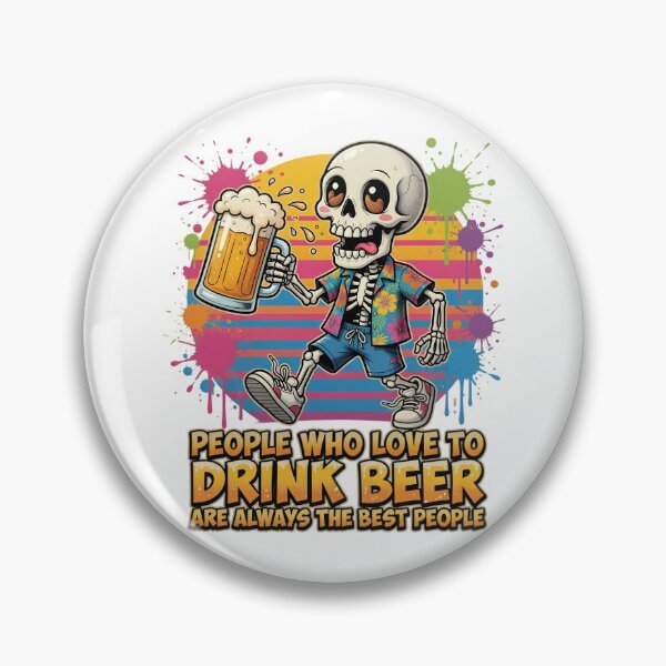 Item preview, Beer Loving Skeleton Party Design designed and sold by TshirtsOnline-.