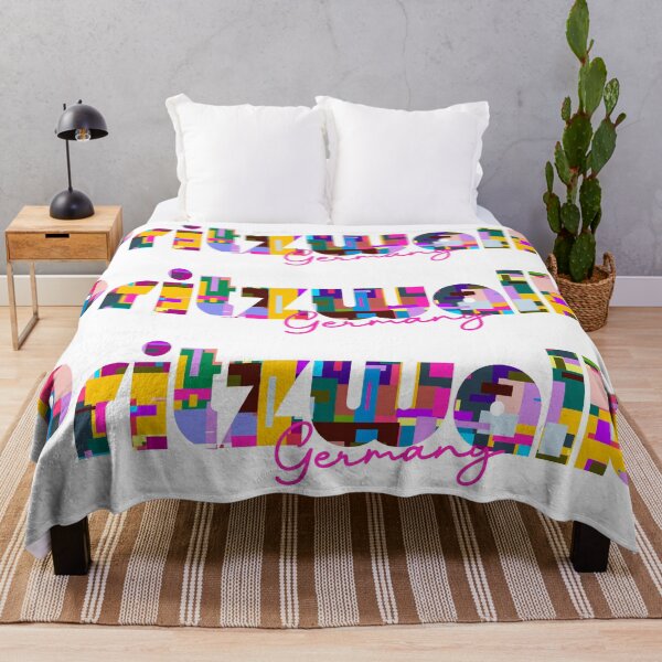 Item preview, Pritzwalk, Germany, Vibrant Abstract City Typography Art designed and sold by Wanderful-roads.