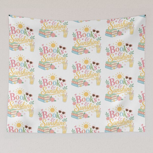 Item preview, Books & Sunshine | Bookish Summer designed and sold by DelicateBalance.