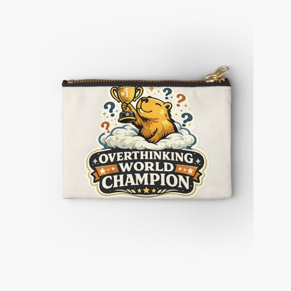Item preview, Overthinking World Champion Capybara Shirt  Funny Anxiety Humor Design  Relatable Introvert Meme Gift  Cute Capybara Trophy Winner designed and sold by  Artistry in Motion by MADsrecreation.
