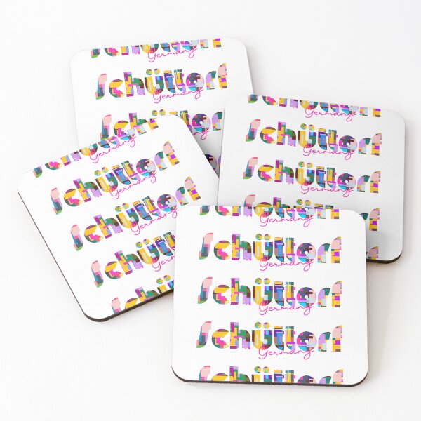 Item preview, Schüttorf, Germany, Vibrant Abstract City Typography Art designed and sold by Wanderful-roads.