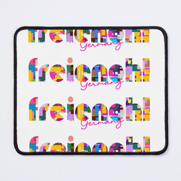 Item preview, Freienohl, Germany, Vibrant Abstract City Typography Art designed and sold by Wanderful-roads.