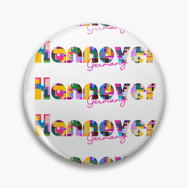 Item preview, Hannover, Germany, Vibrant Abstract City Typography Art designed and sold by Wanderful-roads.
