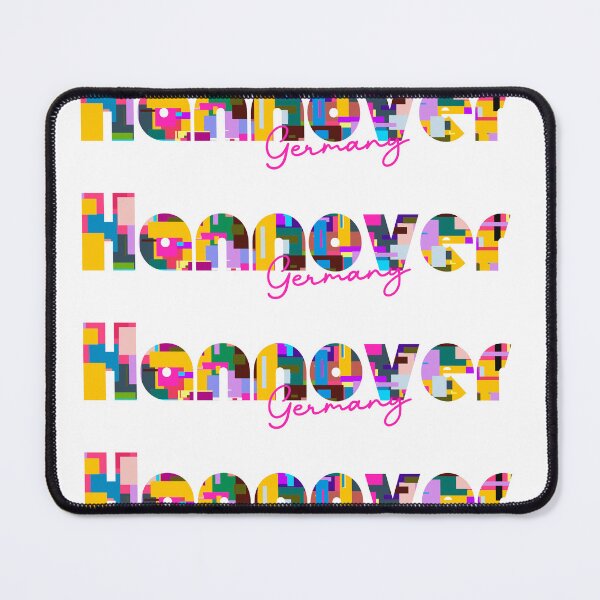Item preview, Hannover, Germany, Vibrant Abstract City Typography Art designed and sold by Wanderful-roads.