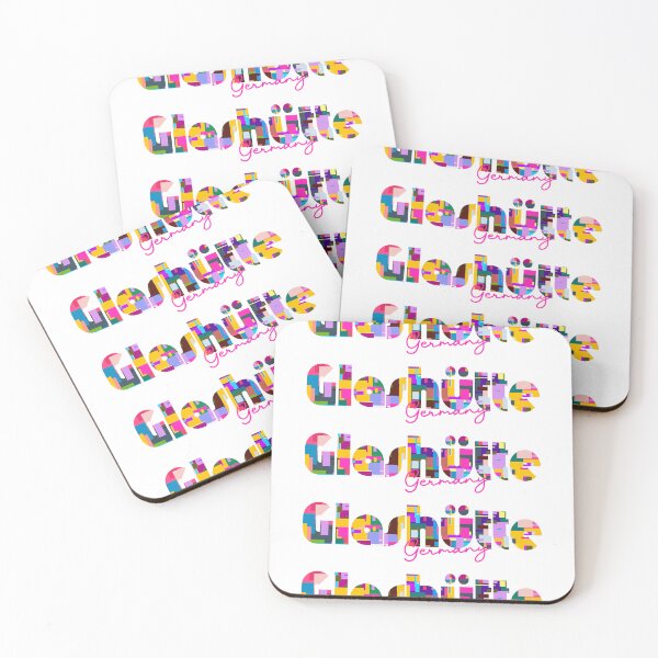 Item preview, Glashütte, Germany, Vibrant Abstract City Typography Art designed and sold by Wanderful-roads.
