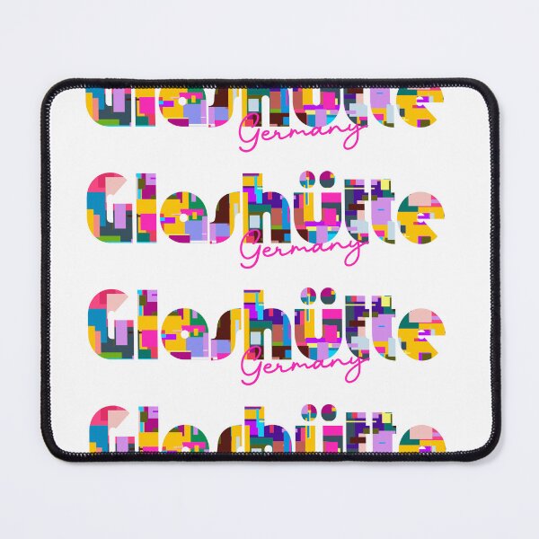 Item preview, Glashütte, Germany, Vibrant Abstract City Typography Art designed and sold by Wanderful-roads.