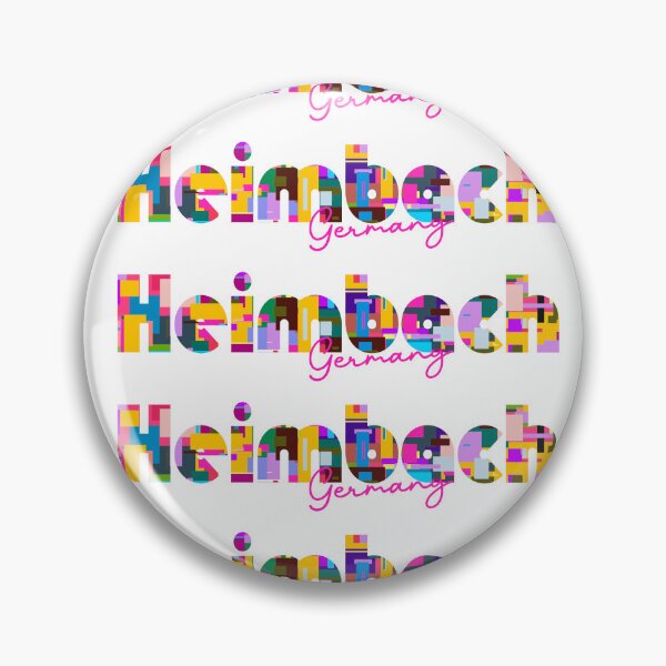 Item preview, Heimbach, Germany, Vibrant Abstract City Typography Art designed and sold by Wanderful-roads.