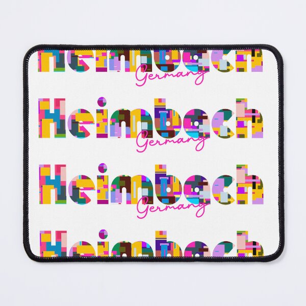 Item preview, Heimbach, Germany, Vibrant Abstract City Typography Art designed and sold by Wanderful-roads.