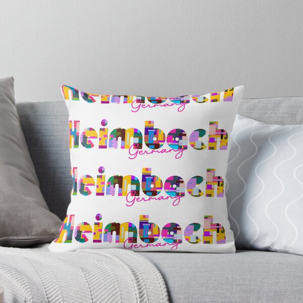 Item preview, Heimbach, Germany, Vibrant Abstract City Typography Art designed and sold by Wanderful-roads.