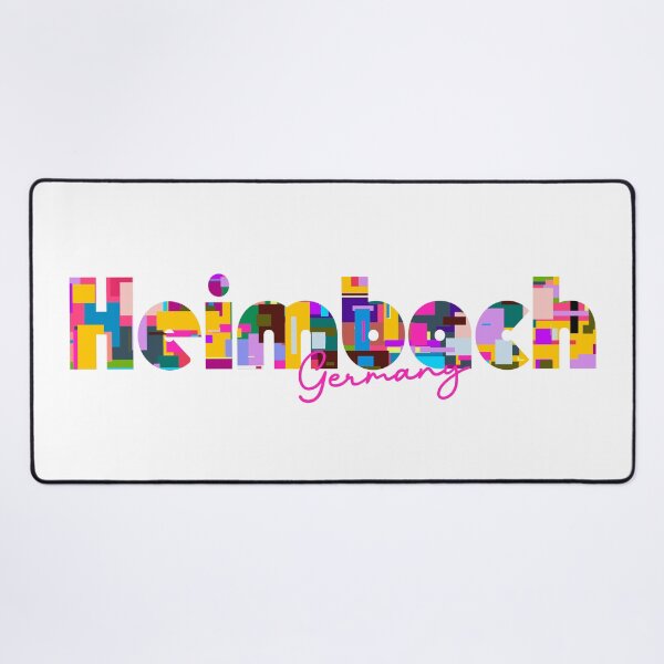 Item preview, Heimbach, Germany, Vibrant Abstract City Typography Art designed and sold by Wanderful-roads.