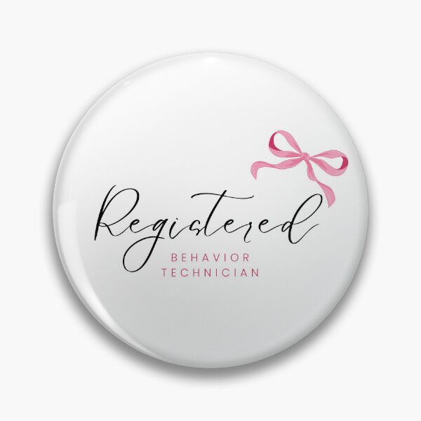 Item preview, Registered Behavior Technician RBT ABA Aesthetic Coquette Bows Ribbons designed and sold by ReinforceByShi.