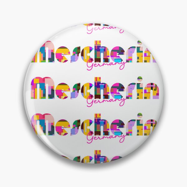 Item preview, Mescherin, Germany, Vibrant Abstract City Typography Art designed and sold by Wanderful-roads.