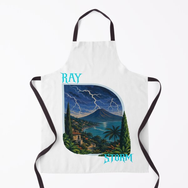 Item preview, RAY Storm Mountain Coastal Landscape Art T-Shirt | Lightning Sky Scenic Nature Graphic Tee designed and sold by RAYapparel.