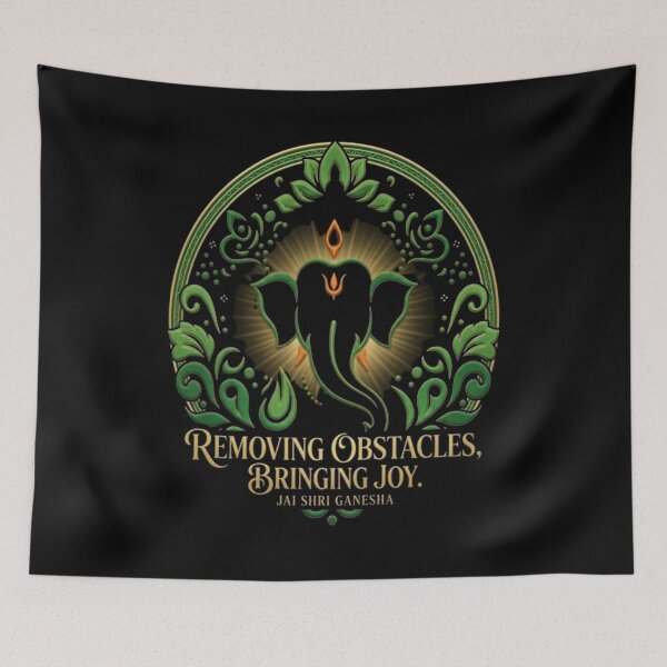 Item preview, Lord Ganesha Spiritual Art - Obstacle Remover Aesthetic Gold designed and sold by M1144.