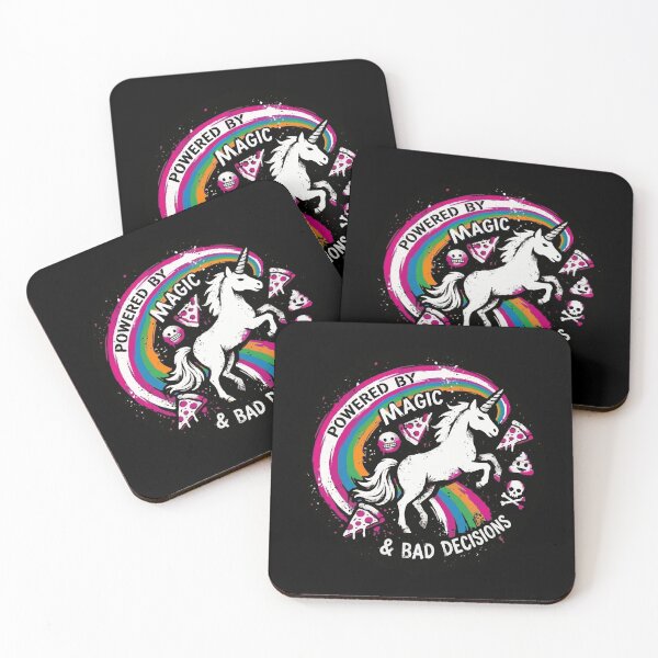Item preview, Powered by Magic and Bad Decisions Unicorn designed and sold by XYZ LAB by Jesuperman.