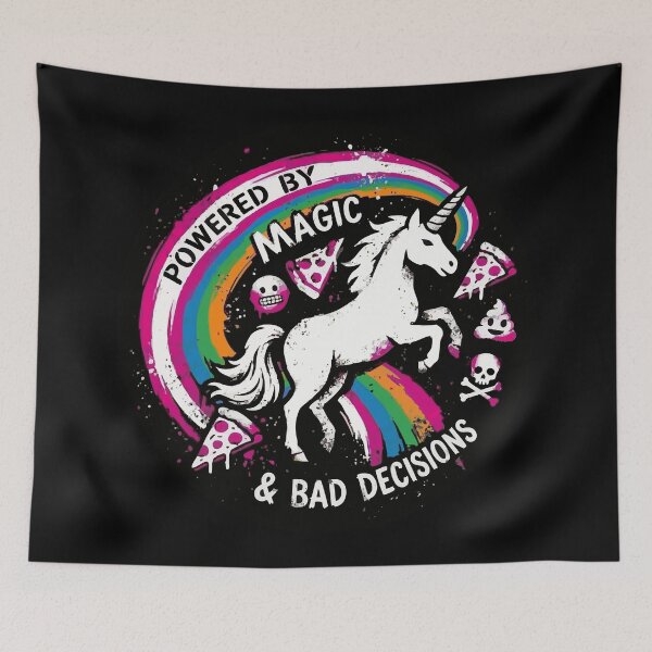 Item preview, Powered by Magic and Bad Decisions Unicorn designed and sold by XYZ LAB by Jesuperman.