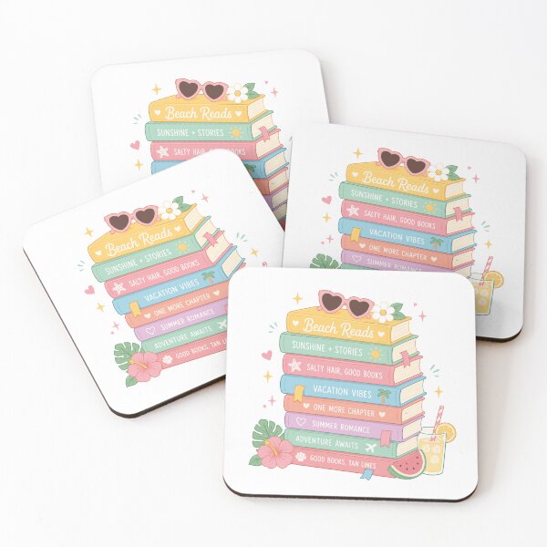 Item preview, Stack of Summer Reads | Bookish Summer designed and sold by DelicateBalance.