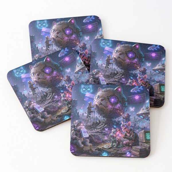 Item preview, CATS-STRONAUTS: Cyberpunk Cat Mission designed and sold by Natalia-Vlad.