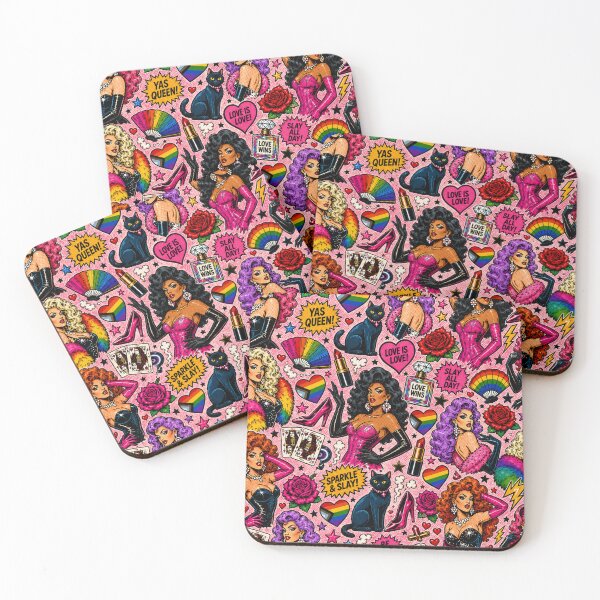 Item preview, Femme Fatale Comic Drag Queens Pride Print designed and sold by BeJolley.
