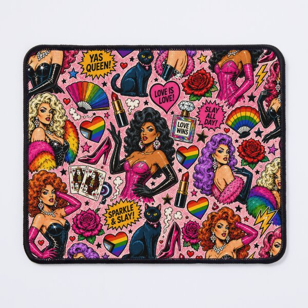 Item preview, Femme Fatale Comic Drag Queens Pride Print designed and sold by BeJolley.