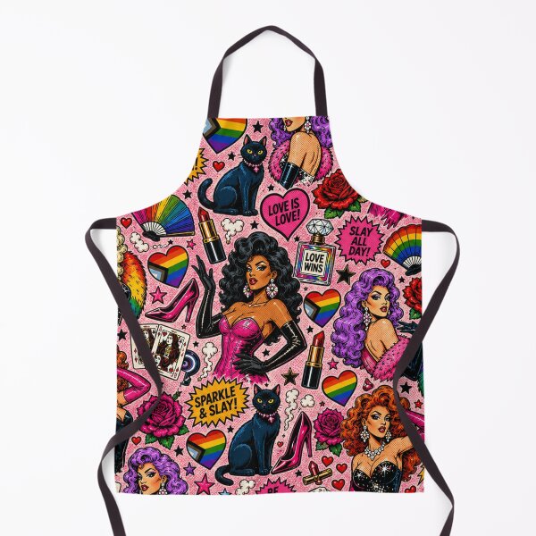 Item preview, Femme Fatale Comic Drag Queens Pride Print designed and sold by BeJolley.