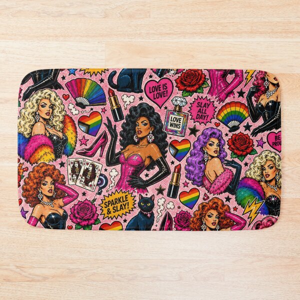 Item preview, Femme Fatale Comic Drag Queens Pride Print designed and sold by BeJolley.