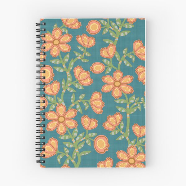 Item preview, Mod Chintz Floral Pattern in Blush Coral and Mint Green designed and sold by Annette Chabidon Studio.
