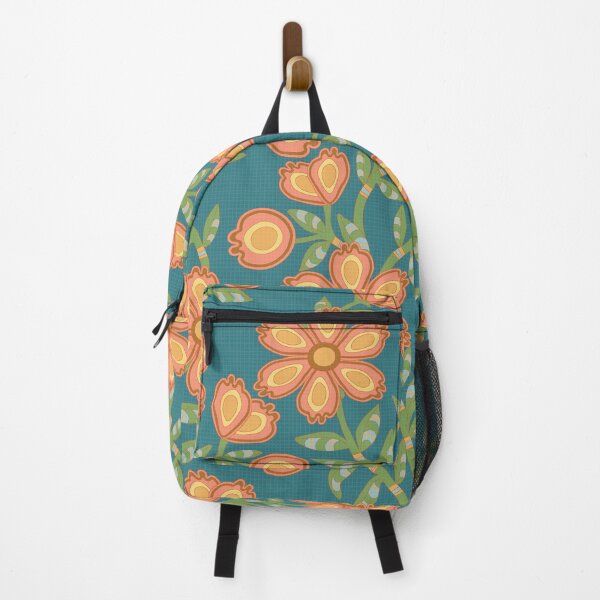 Item preview, Mod Chintz Floral Pattern in Blush Coral and Mint Green designed and sold by Annette Chabidon Studio.