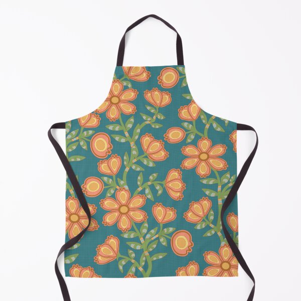 Item preview, Mod Chintz Floral Pattern in Blush Coral and Mint Green designed and sold by Annette Chabidon Studio.