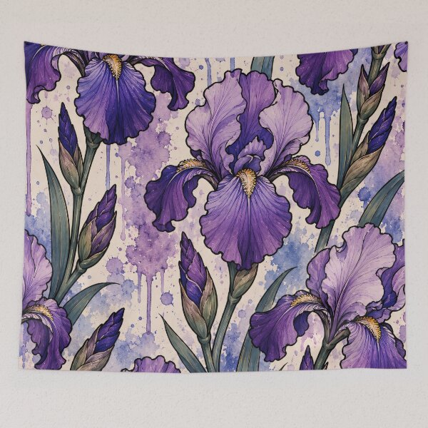 Item preview, Irises & Watercolor designed and sold by fairycoffins.