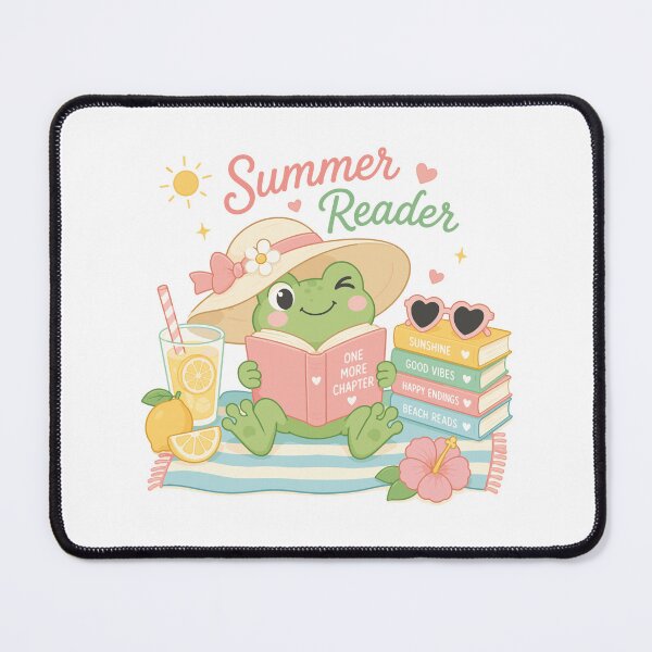 Item preview, Froggy Summer Reader | Bookish Summer designed and sold by DelicateBalance.