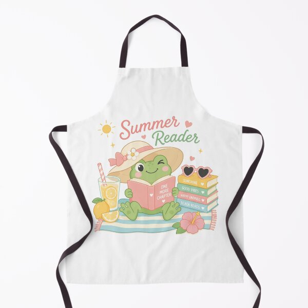 Item preview, Froggy Summer Reader | Bookish Summer designed and sold by DelicateBalance.