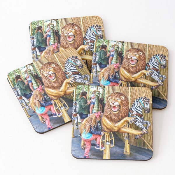 Item preview, Girl Getting on Carousel designed and sold by Susan Savad.