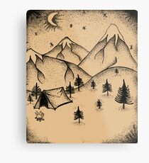 Camping Metal Print