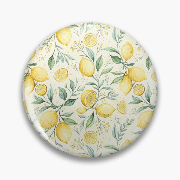 Item preview, Watercolor Lemon Branch Botanical Pattern designed and sold by Petal & Pattern Co.