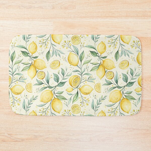 Item preview, Watercolor Lemon Branch Botanical Pattern designed and sold by Petal & Pattern Co.