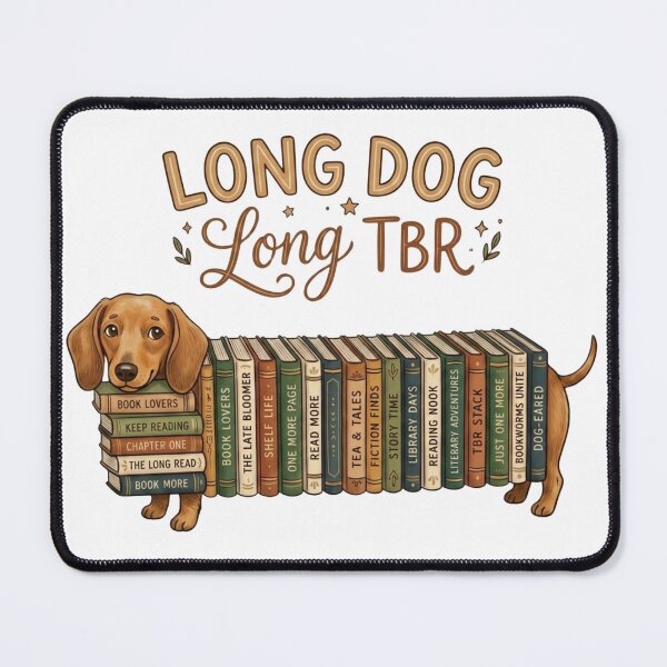 Item preview, Long Dog Long TBR Funny Dachshund Book Lover Gift designed and sold by crcutler.