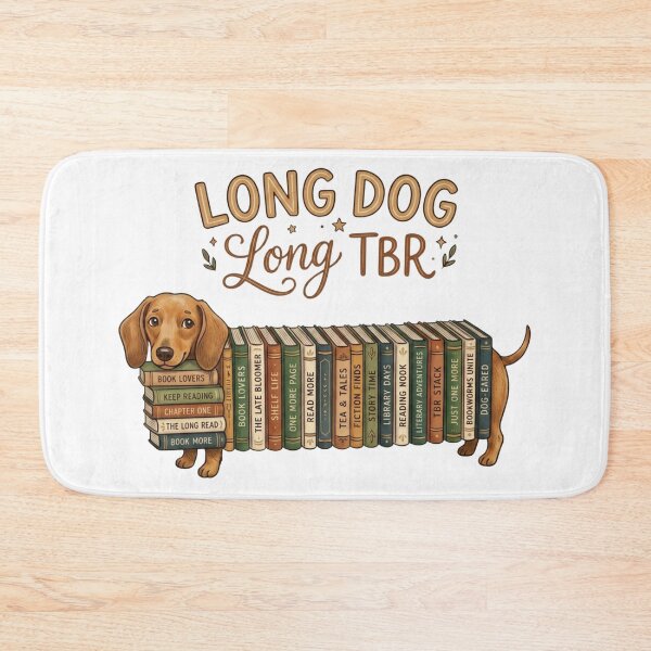 Item preview, Long Dog Long TBR Funny Dachshund Book Lover Gift designed and sold by crcutler.