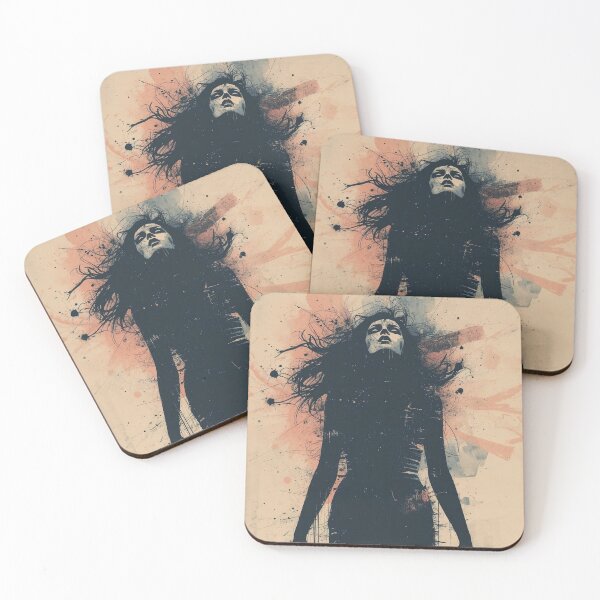 Item preview, Gothic Silhouette Watercolor Portrait - The Body That Remains designed and sold by ERODED SELF.