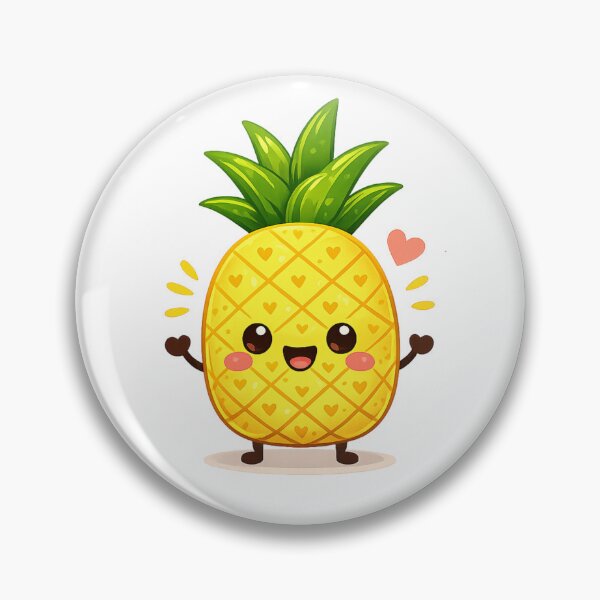 Item preview, Kawaii Pineapple Full of Good Cheer designed and sold by KM Design.