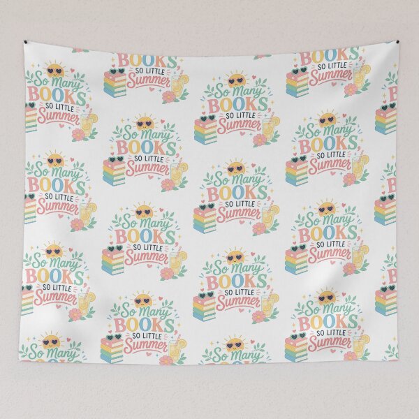 Item preview, So Many Books, So Little Summer | Bookish Summer designed and sold by DelicateBalance.