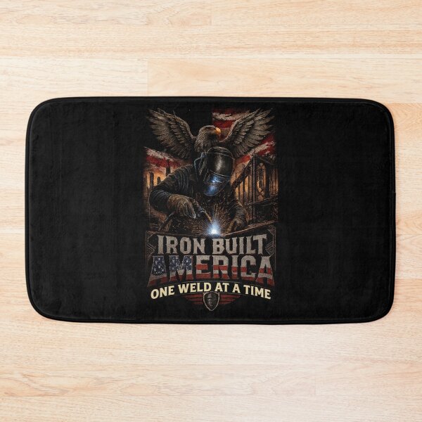 Item preview, Iron Built America – One Weld At A Time | Patriotic Welder Shirt designed and sold by LabCore.