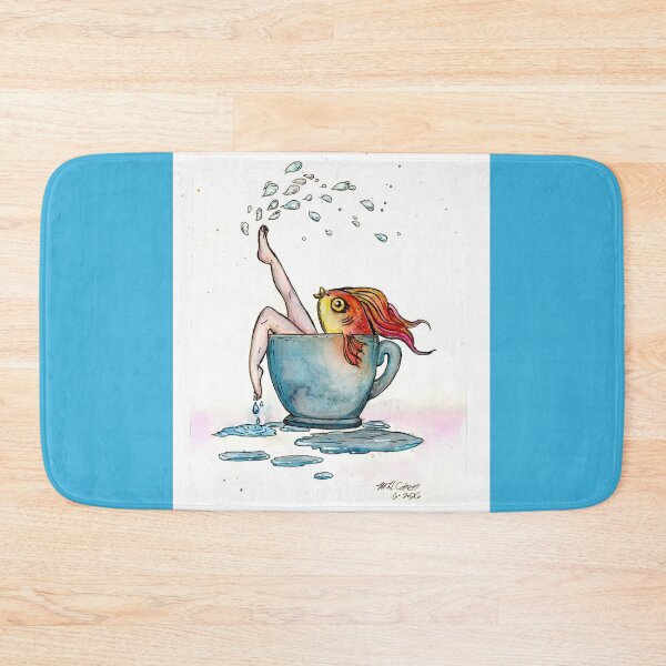 Item preview, Reverse Mermaid Goldfish in a Teacup designed and sold by MsFledermaus.