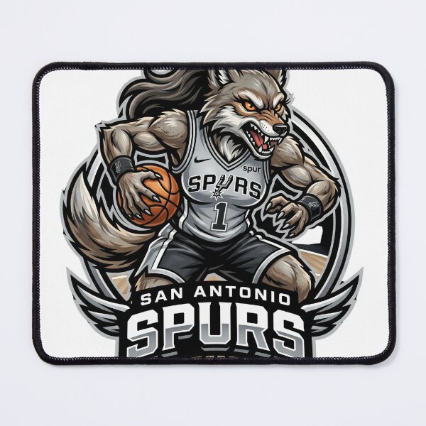 Item preview, Aggressive Female Wolf Basketball Shield Mascot designed and sold by Pandora´s Box.