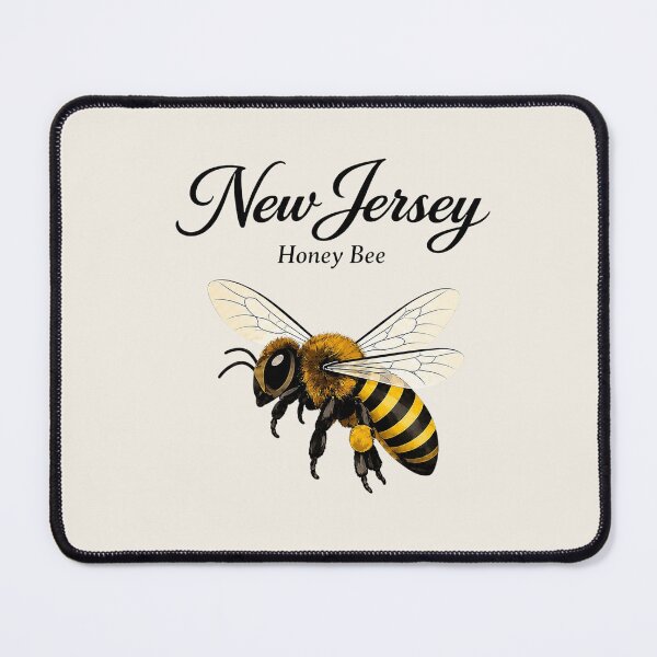 Item preview, New Jersey Honey Bee Retro State Insect Poster designed and sold by The-Drip-Studio.