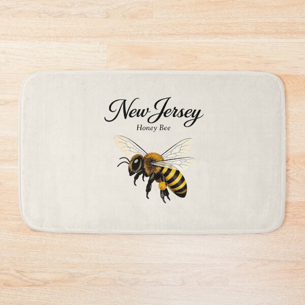 Item preview, New Jersey Honey Bee Retro State Insect Poster designed and sold by The-Drip-Studio.