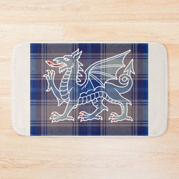 Item preview, ✨ Edwards Welsh Tartan – Legacy of Denbighshire Lords & y Ddraig Goch - the red dragon v3 designed and sold by WheelieGdArt.