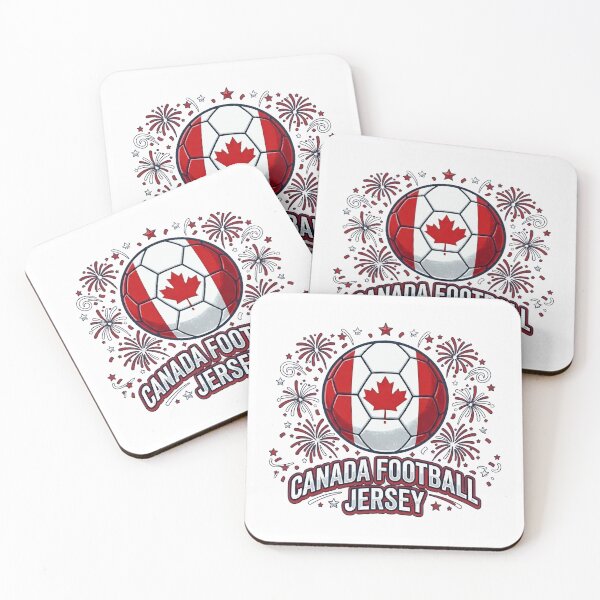 Item preview, Canada Football Jersey Soccer Fan Patriotic Fireworks Graphic designed and sold by Basma Designs | Retro, Kawaii Shirts & Stickers.