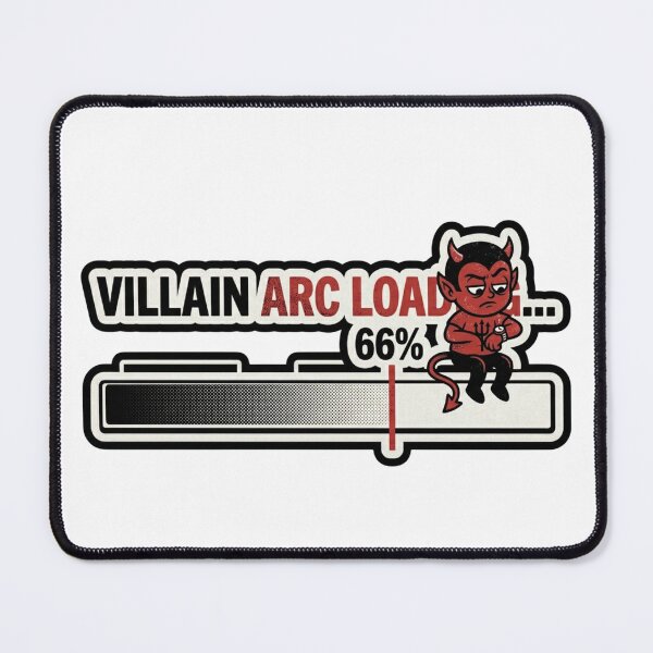 Item preview, Villain Arc Loading 66% Funny Sticker designed and sold by BooDesignStudio.